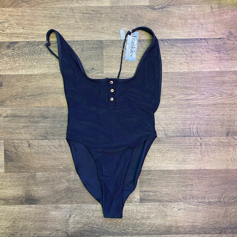 Black Adele Frankie’s Bikinis One Piece